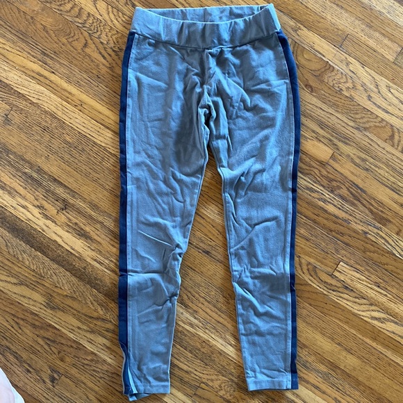 Monrow Heavy Stretch Cotton Tuxedo Leggings green and black size small - Picture 3 of 6